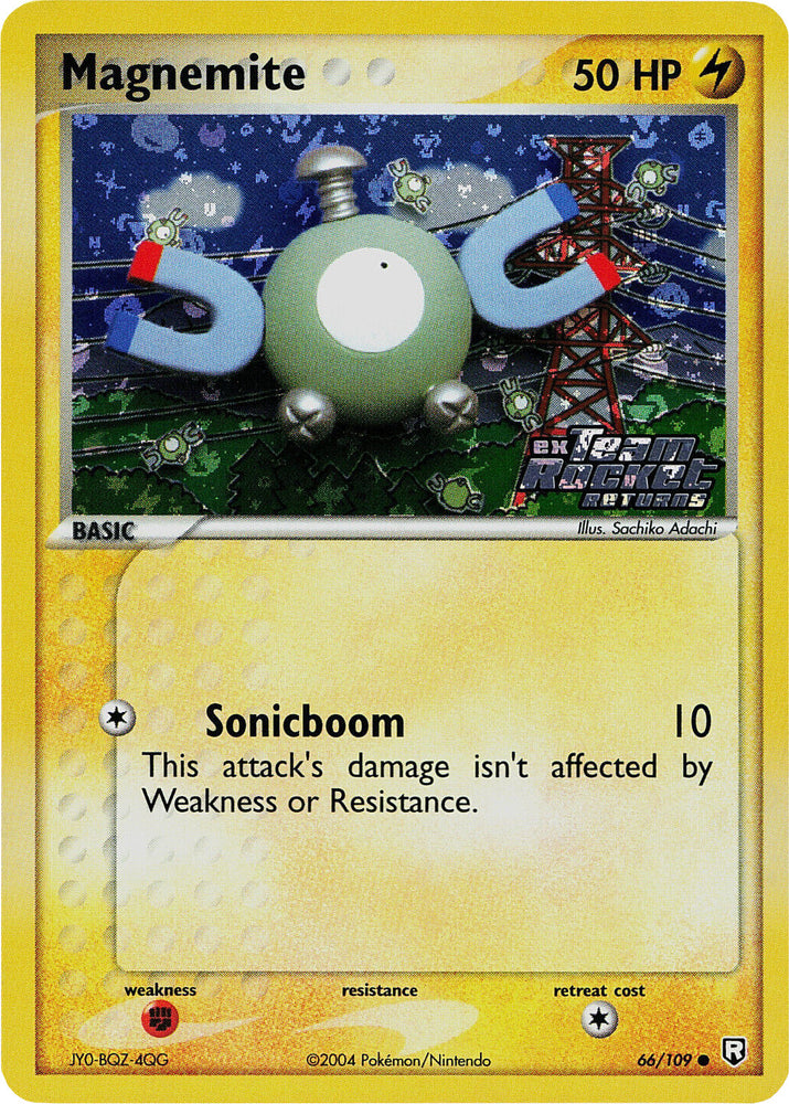 Pokemon | Magnemite (66/109) (Stamped) [EX: Team Rocket Returns] | The Nerd Merchant
