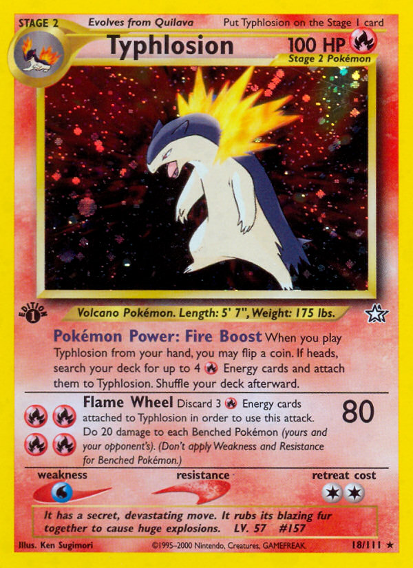 Pokemon | Typhlosion (18/111) [Neo Genesis 1st Edition] | The Nerd Merchant