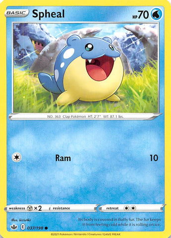 Pokemon | Spheal (037/198) [Sword & Shield: Chilling Reign] | The Nerd Merchant
