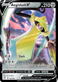 Pokemon | Aegislash V (126/185) [Sword & Shield: Vivid Voltage] | The Nerd Merchant