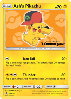 Pokemon | Ash's Pikachu (SM110) [Sun & Moon: Black Star Promos] | The Nerd Merchant