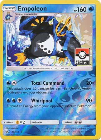 Pokemon | Empoleon (34/156) (League Promo) [Sun & Moon: Ultra Prism] | The Nerd Merchant