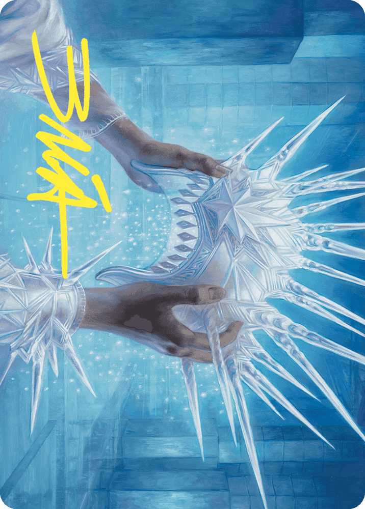 Magic | Hylda's Crown of Winter Art Card (Gold-Stamped Signature) [Wilds of Eldraine Art Series] | The Nerd Merchant