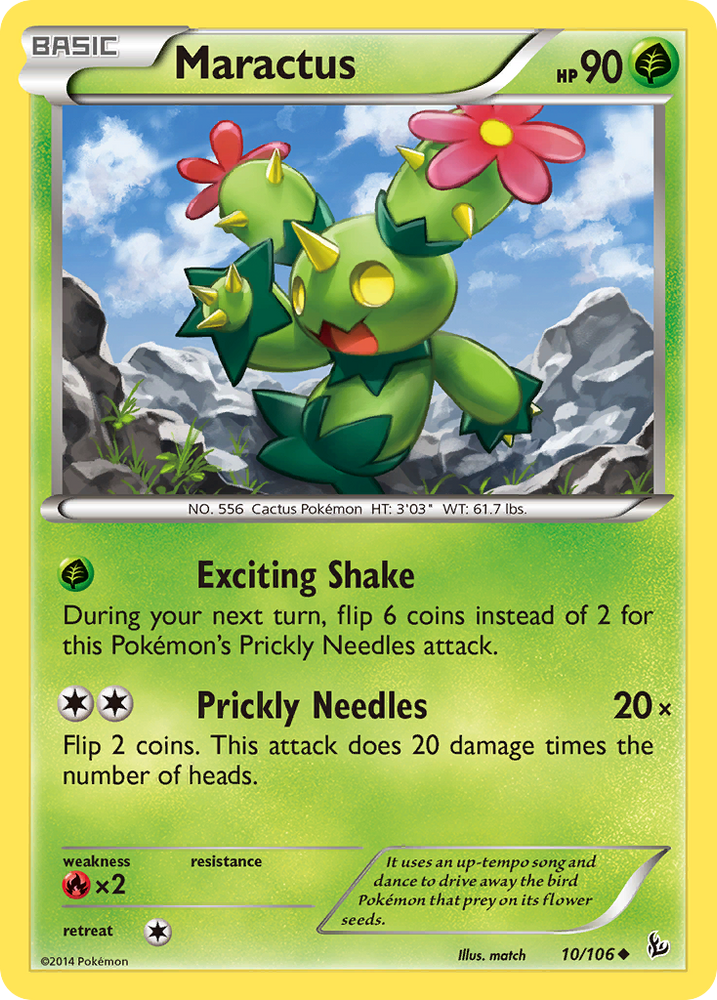 Pokemon | Maractus (10/106) [XY: Flashfire] | The Nerd Merchant