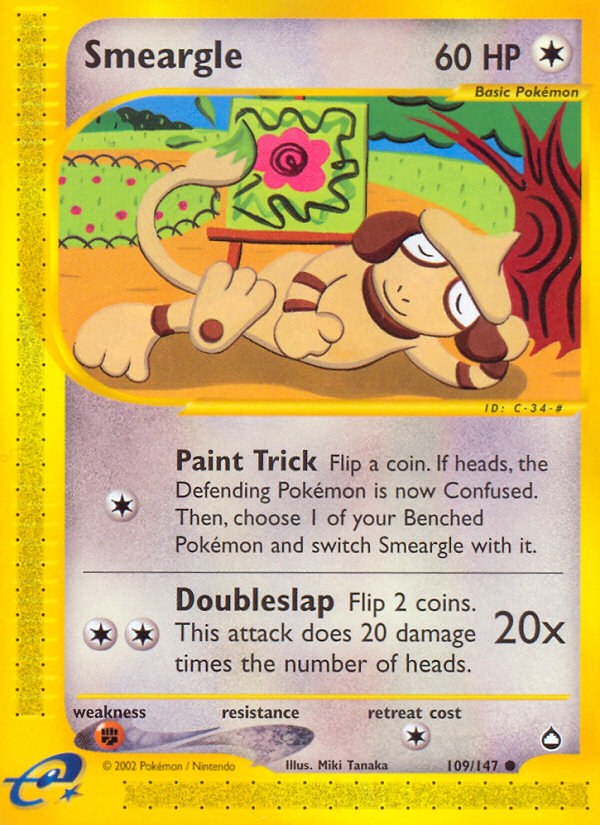 Pokemon | Smeargle (109/147) [Aquapolis] | The Nerd Merchant