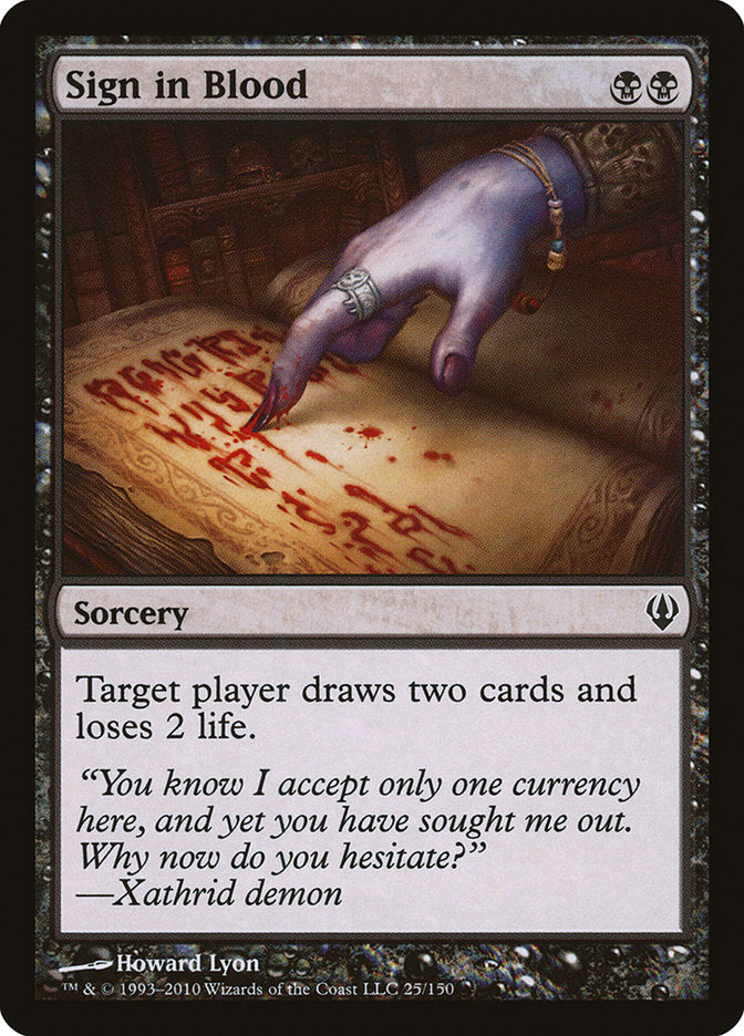 Magic | Sign in Blood [Archenemy] | The Nerd Merchant