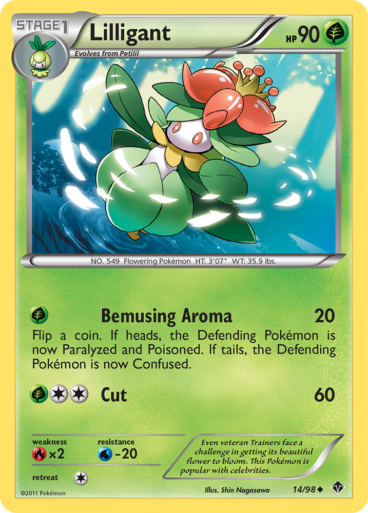 Pokemon | Lilligant (14/98) [Black & White: Emerging Powers] | The Nerd Merchant