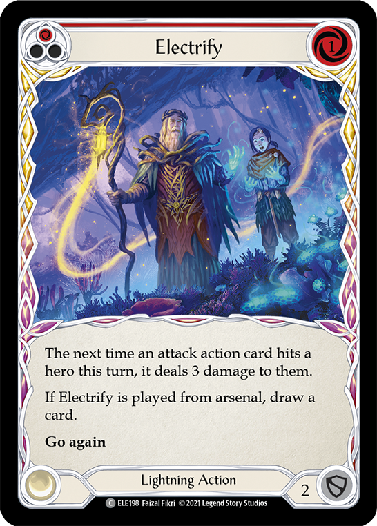 Flesh and Blood TCG | Electrify (Red) [ELE198] (Tales of Aria)  1st Edition Rainbow Foil | The Nerd Merchant