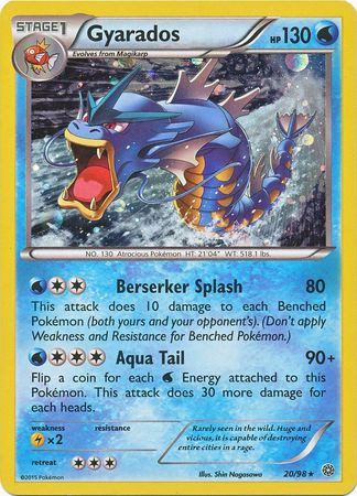 Pokemon | Gyarados (20/98) (Cosmos Holo) [XY: Ancient Origins] | The Nerd Merchant