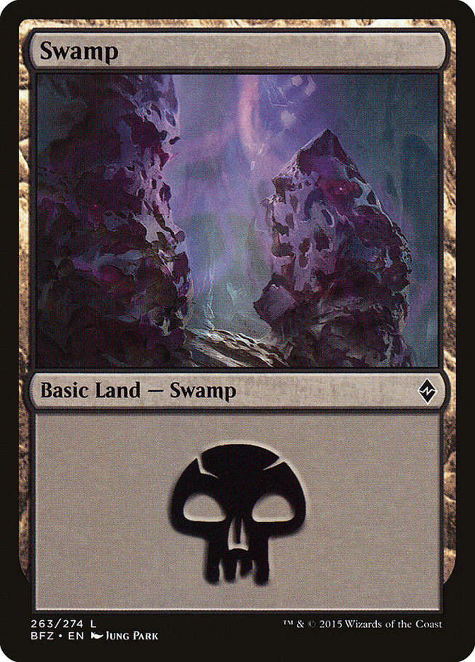 Magic | Swamp (263) [Battle for Zendikar] | The Nerd Merchant