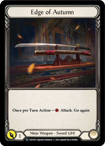 Flesh and Blood TCG | Edge of Autumn [U-CRU050] (Crucible of War Unlimited)  Unlimited Rainbow Foil | The Nerd Merchant