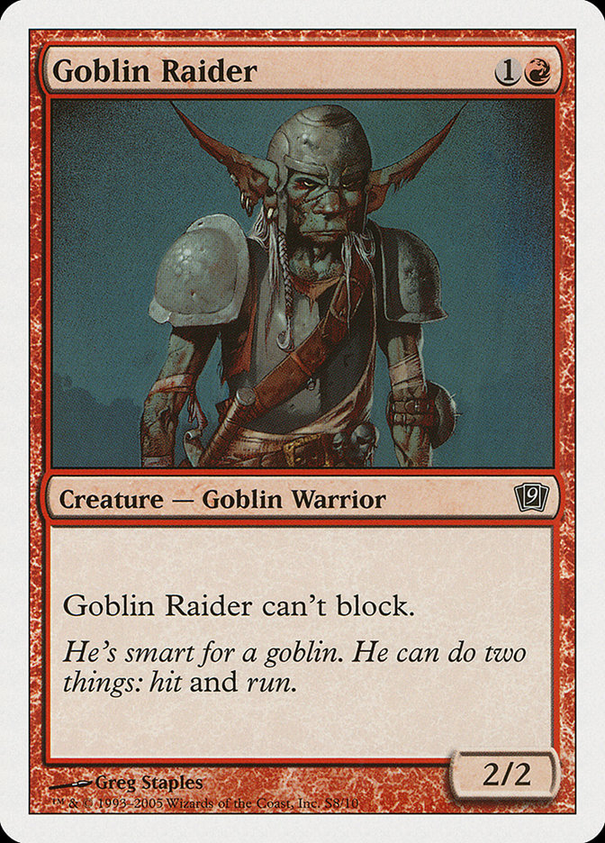 Magic | Goblin Raider [Ninth Edition] | The Nerd Merchant