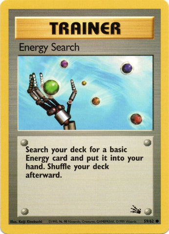 Pokemon | Energy Search (59/62) [Fossil Unlimited] | The Nerd Merchant