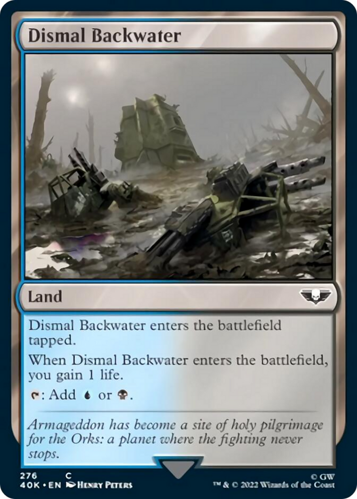 Magic | Dismal Backwater (Surge Foil) [Warhammer 40,000] | The Nerd Merchant