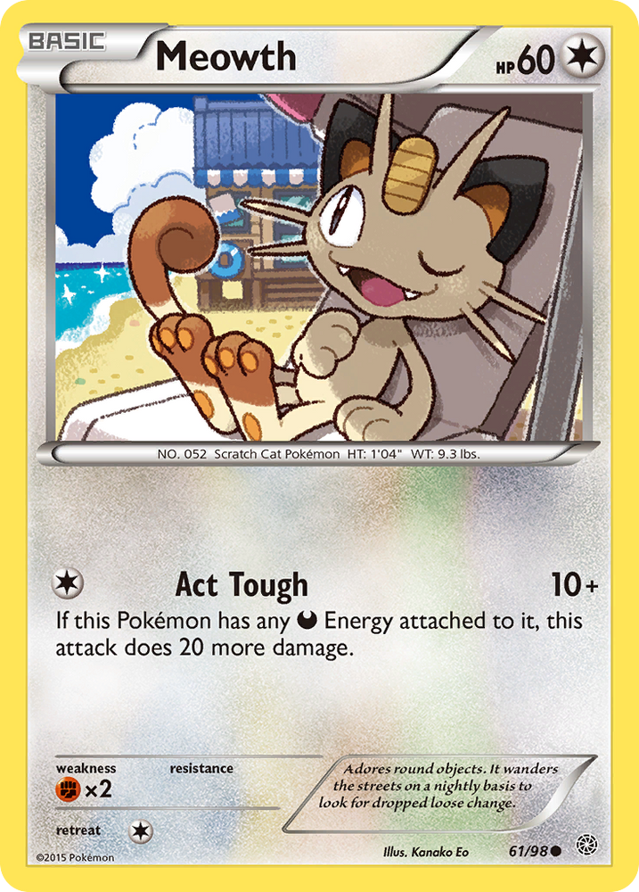 Pokemon | Meowth (61/98) [XY: Ancient Origins] | The Nerd Merchant