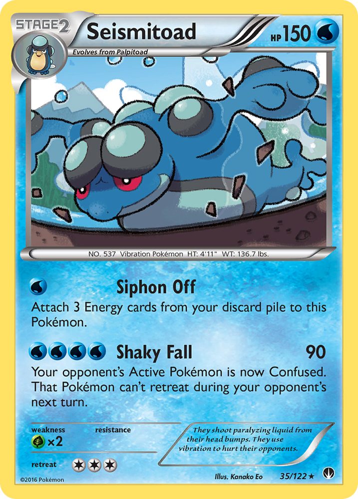 Pokemon | Seismitoad (35/122) [XY: BREAKpoint] | The Nerd Merchant