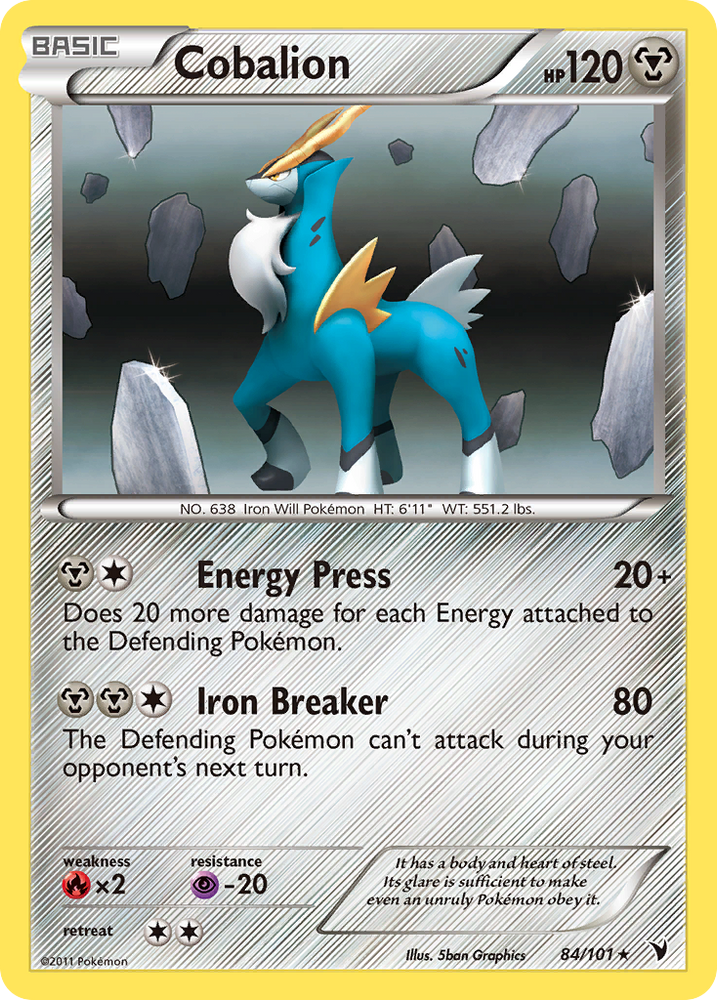 Pokemon | Cobalion (84/101) [Black & White: Noble Victories] | The Nerd Merchant