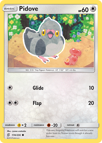 Pokemon | Pidove (174/236) [Sun & Moon: Unified Minds] | The Nerd Merchant