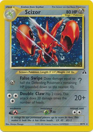 Pokemon | Scizor (10/75) [Neo Discovery Unlimited] | The Nerd Merchant