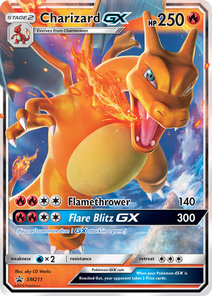 Pokemon | Charizard GX (SM211) [Sun & Moon: Black Star Promos] | The Nerd Merchant