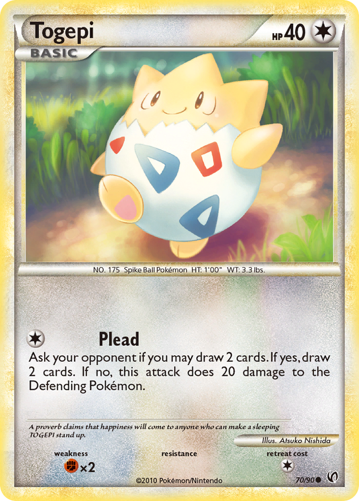 Pokemon | Togepi (70/90) [HeartGold & SoulSilver: Undaunted] | The Nerd Merchant