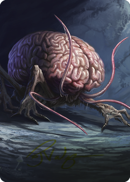 Magic | Intellect Devourer Art Card (Gold-Stamped Signature) [Commander Legends: Battle for Baldur's Gate Art Series] | The Nerd Merchant