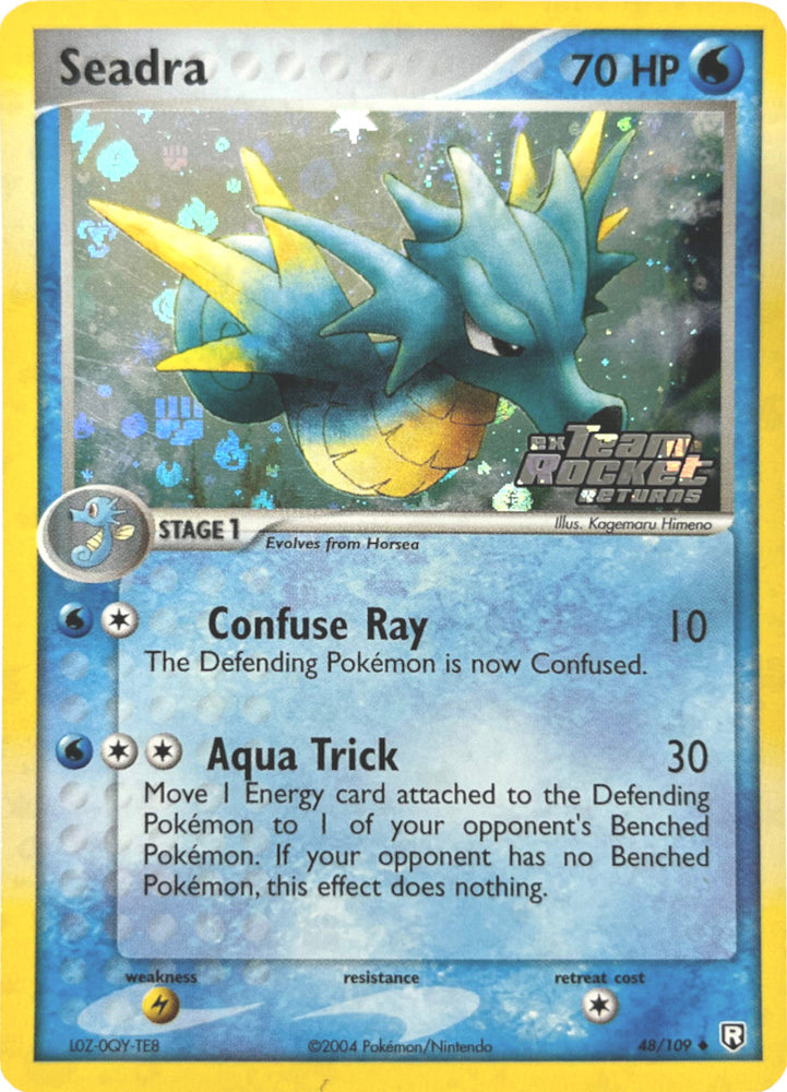 Pokemon | Seadra (48/109) (Stamped) [EX: Team Rocket Returns] | The Nerd Merchant
