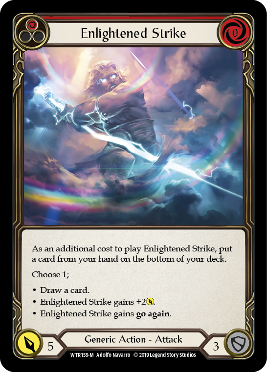 Flesh and Blood TCG | Enlightened Strike [WTR159-M] (Welcome to Rathe)  Alpha Print Normal | The Nerd Merchant