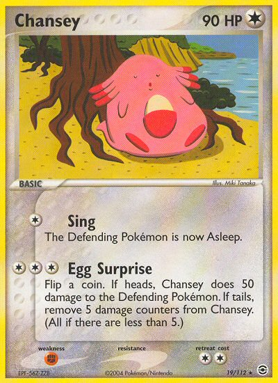 Pokemon | Chansey (19/112) [EX: FireRed & LeafGreen] | The Nerd Merchant
