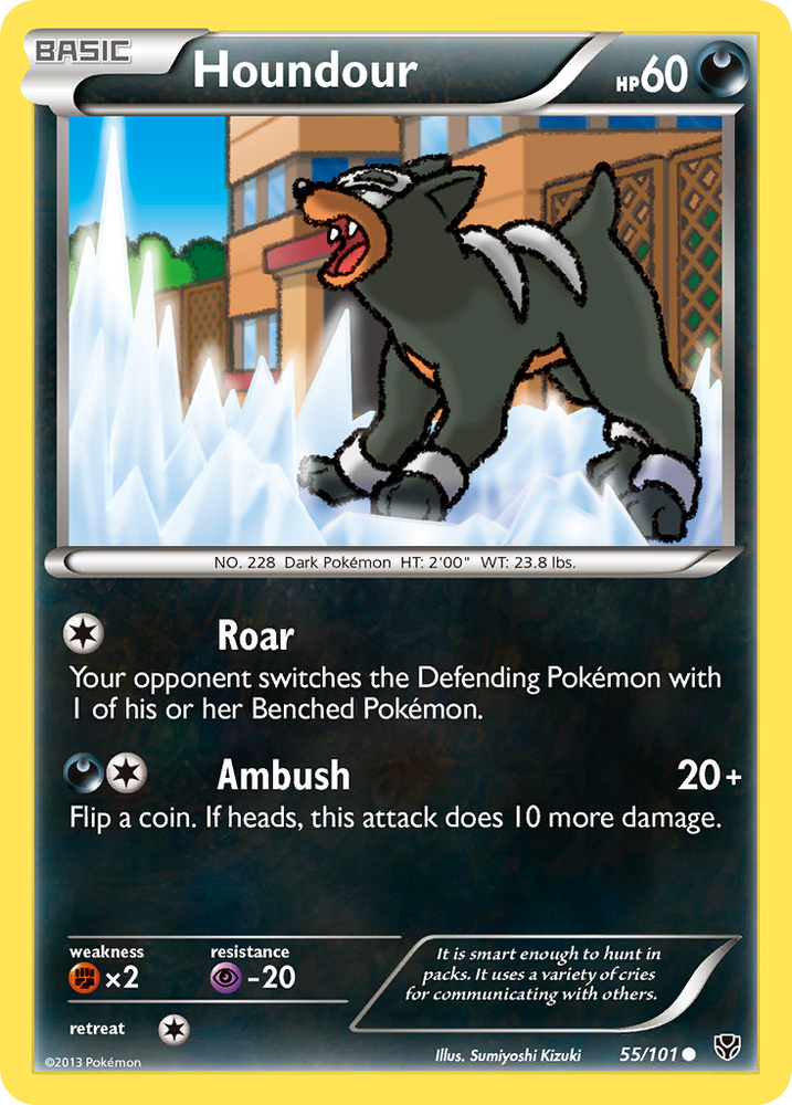Pokemon | Houndour (55/101) [Black & White: Plasma Blast] | The Nerd Merchant