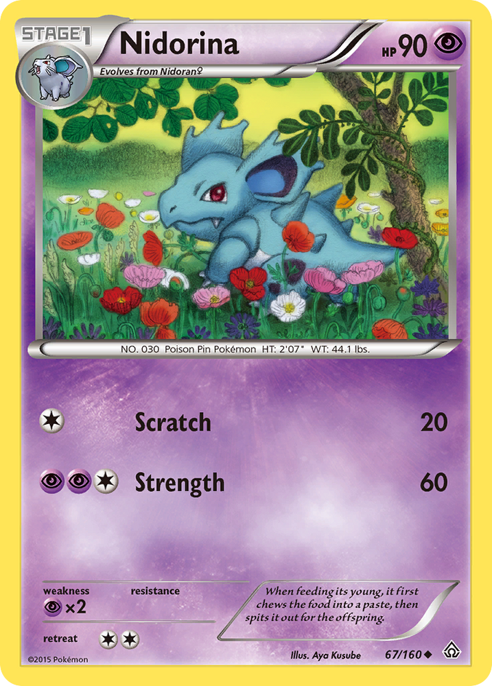Pokemon | Nidorina (67/160) [XY: Primal Clash] | The Nerd Merchant
