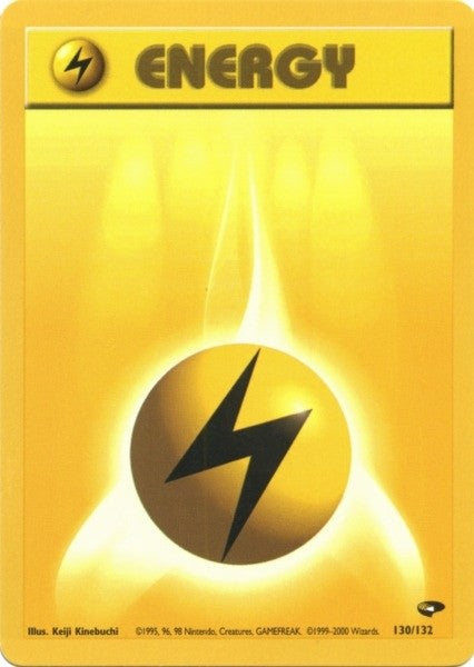Pokemon | Lightning Energy (130/132) [Gym Challenge Unlimited] | The Nerd Merchant