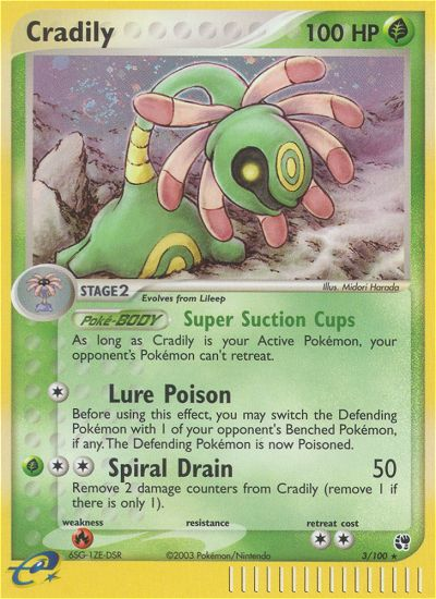 Pokemon | Cradily (3/100) [EX: Sandstorm] | The Nerd Merchant