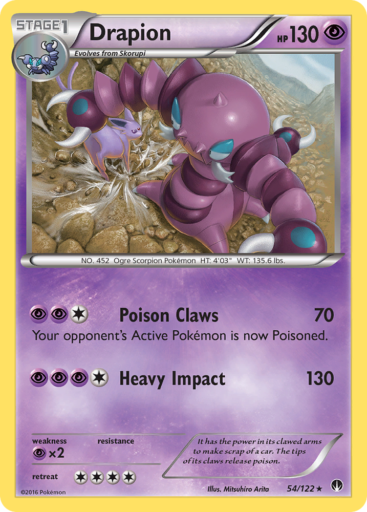 Pokemon | Drapion (54/122) [XY: BREAKpoint] | The Nerd Merchant