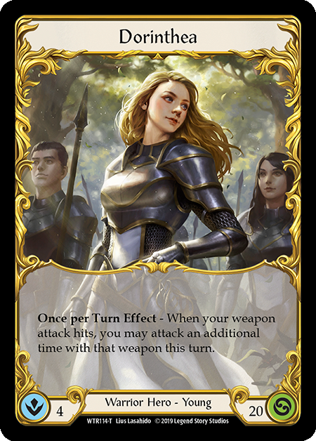 Flesh and Blood TCG | Dorinthea // Dorinthea Ironsong [WTR114-T // WTR113-T] (Welcome to Rathe)  Alpha Print Normal | The Nerd Merchant