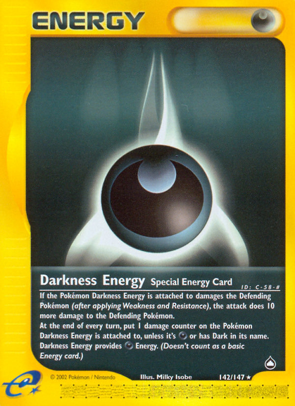 Pokemon | Darkness Energy (142/147) [Aquapolis] | The Nerd Merchant