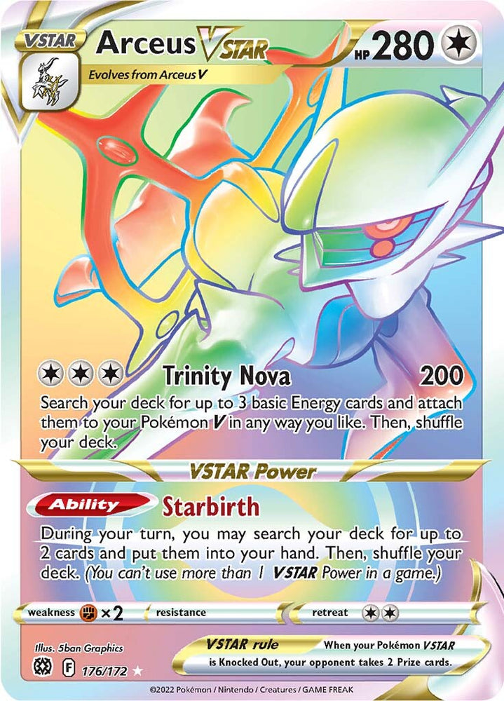 Pokemon | Arceus VSTAR (176/172) [Sword & Shield: Brilliant Stars] | The Nerd Merchant