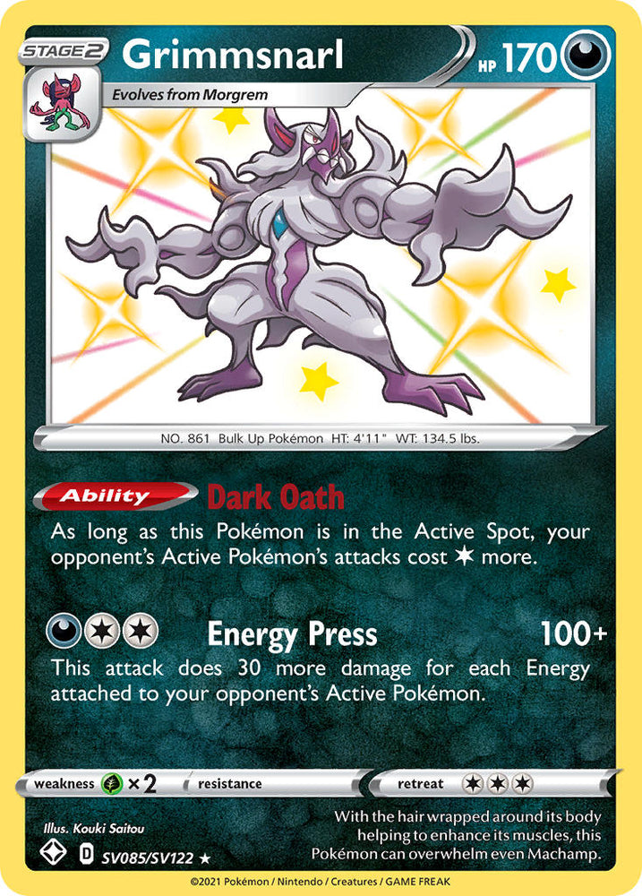 Pokemon | Grimmsnarl (SV085/SV122) [Sword & Shield: Shining Fates] | The Nerd Merchant
