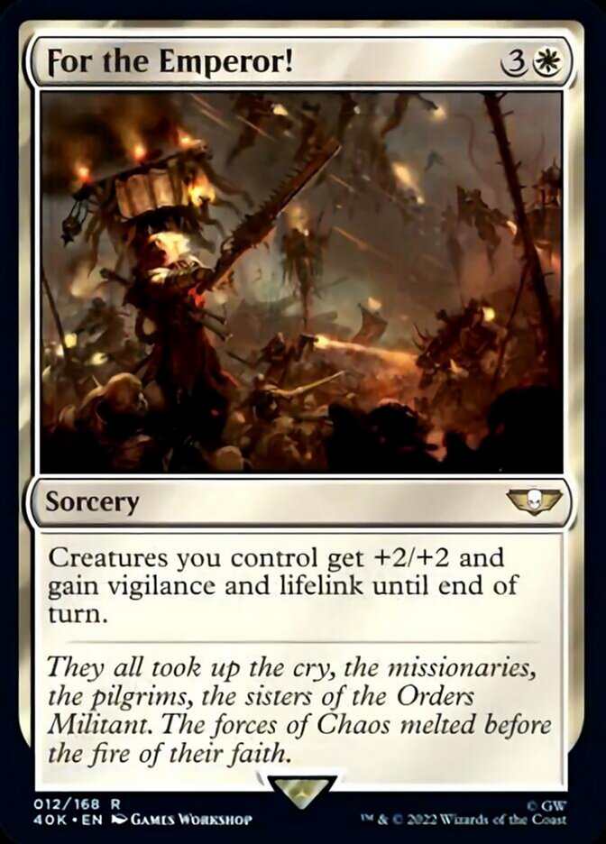 Magic | For the Emperor! (Surge Foil) [Warhammer 40,000] | The Nerd Merchant