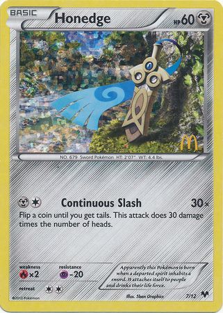 Pokemon | Honedge (7/12) [McDonald's Promos: 2014 Collection] | The Nerd Merchant