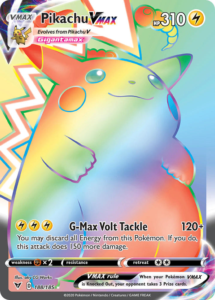 Pokemon | Pikachu VMAX (188/185) [Sword & Shield: Vivid Voltage] | The Nerd Merchant