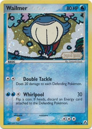 Pokemon | Wailmer (69/92) (Stamped) [EX: Legend Maker] | The Nerd Merchant