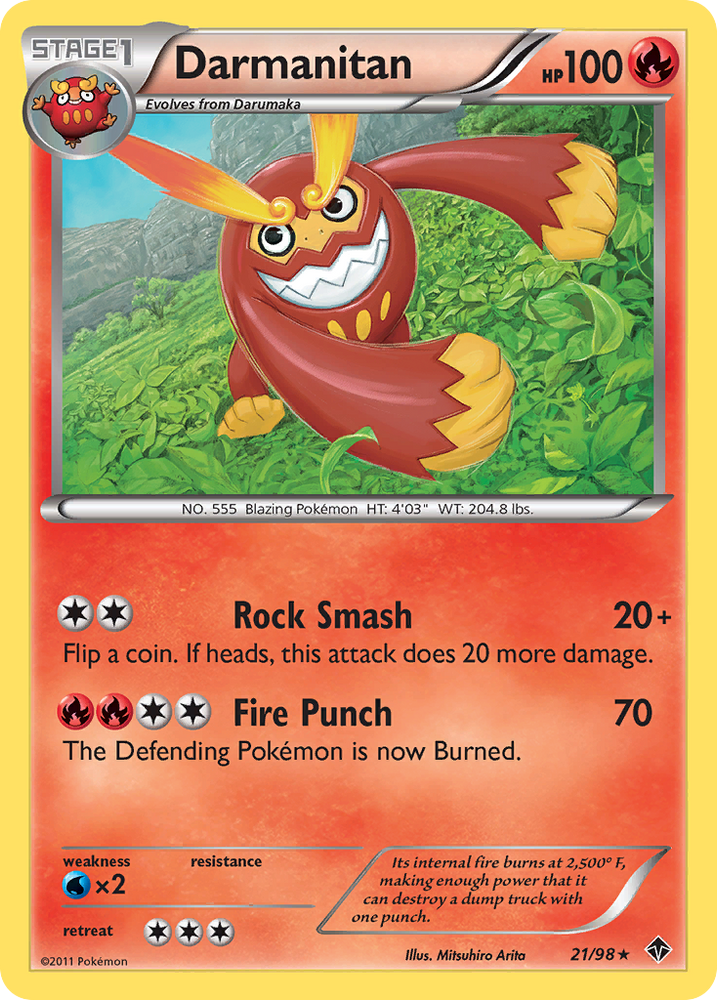 Pokemon | Darmanitan (21/98) [Black & White: Emerging Powers] | The Nerd Merchant