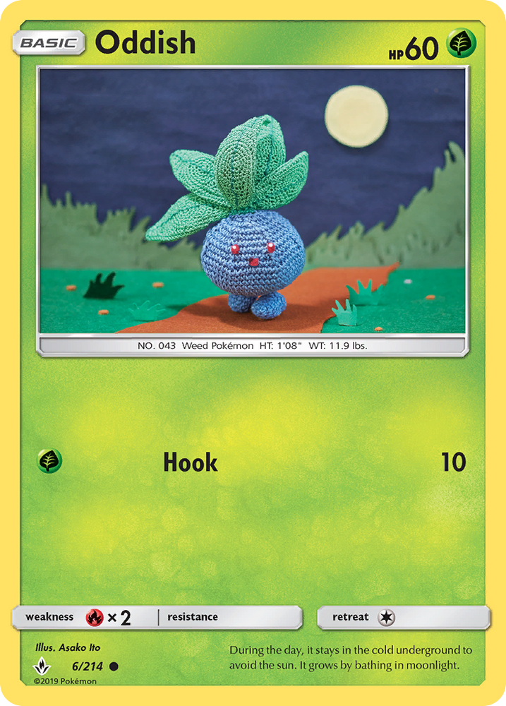 Pokemon | Oddish (6/214) [Sun & Moon: Unbroken Bonds] | The Nerd Merchant