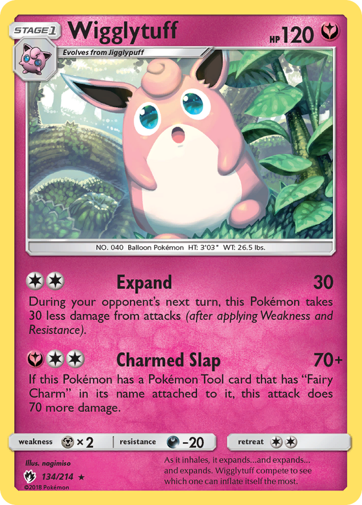 Pokemon | Wigglytuff (134/214) [Sun & Moon: Lost Thunder] | The Nerd Merchant