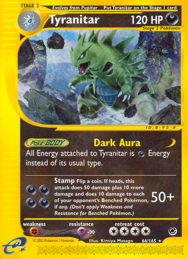 Pokemon | Tyranitar (66/165) [Expedition: Base Set] | The Nerd Merchant