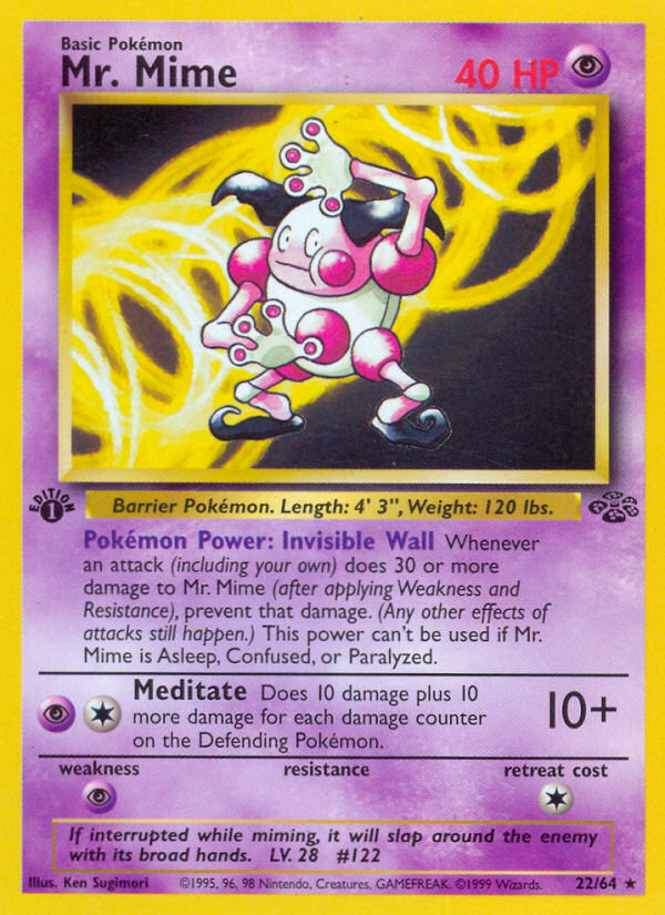 Pokemon | Mr. Mime (22/64) [Jungle 1st Edition] | The Nerd Merchant