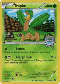 Pokemon | Tropius (5/101) (National Championship Staff Promo) [Black & White: Plasma Blast] | The Nerd Merchant