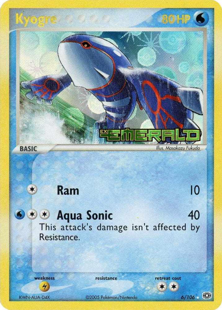 Pokemon | Kyogre (6/106) (Stamped) [EX: Emerald] | The Nerd Merchant