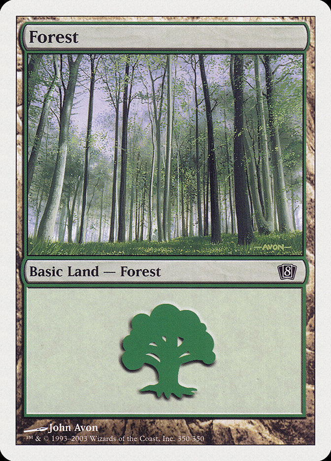 Magic | Forest (350) [Eighth Edition] | The Nerd Merchant